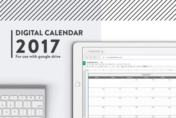 Free 2017 Digital Calendar For Use With Google Drive